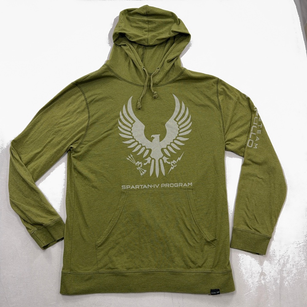 Halo Hoodie Spartan-IV Program Fireteam‎ Apollo Loot Gaming Green Mens L